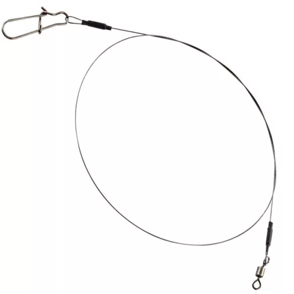 Fox Rage Rage Strike Point Jerk Leader Single Strand Titanium Návazec na dravce 2ks 1,0mm 40cm