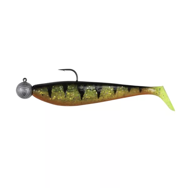 Fox Rage Hromadně naložené Shads Zander Pro UV Okoun 12cm 4/0 50gr Plastová nástraha