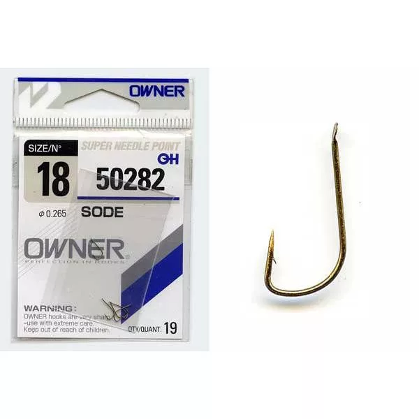 Owner Sode 50282 6 lopatkový, háček s protihrotem pro cejny 13ks