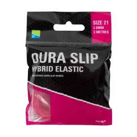   Preston Dura Slip Hybrid Elastic 21 Pink 2,8mm Hybridní guma na děličku 3m