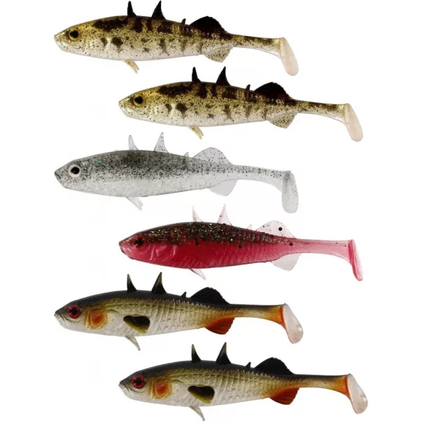 WESTIN Stanley the Stickleback Shadtail 5,5cm 1,5g Clear Water Mix 6ks Plastová nástraha