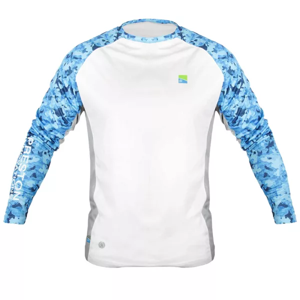 Preston Performance Sun UPF 35 Dlouhý Rukáv Póló S