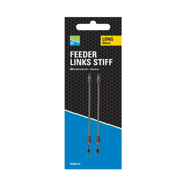 Preston Feeder Links Stiff Long 80mm zábrana proti zamotání 2 ks