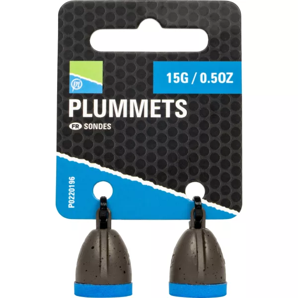 Preston Plummets Hloubkoměrné olůvko 15gr 2ks