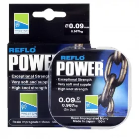 Preston Reflo Power 100m 0,21mm N&á;vazcov&yacute; vlasec