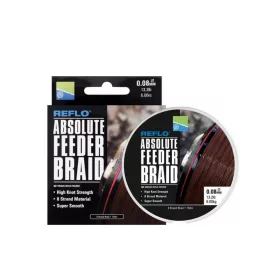   Preston Absolute Feeder Braid Pletená feederová hlavní šňůra 0,08mm