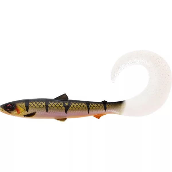 WESTIN BullTeez Curltail 10cm 6g Třpytivý Okoun 2ks Plastová nástraha