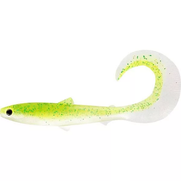 WESTIN BullTeez Curltail 8cm 3g Sparkling Chartreuse Box s 60ks Plastová nástraha