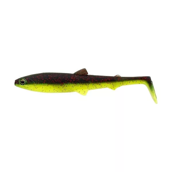 WESTIN BullTeez Shadtail 12,5cm 16g Black/Chartreuse 2ks Plastová nástraha