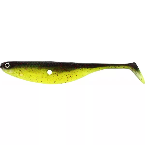 Westin ShadTeez Hollow 12cm 9g Black/Chartreuse Plastová nástraha