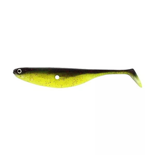 WESTIN ShadTeez Hollow 12cm 9g Black/Chartreuse Krabice s 42ks Plastová nástraha