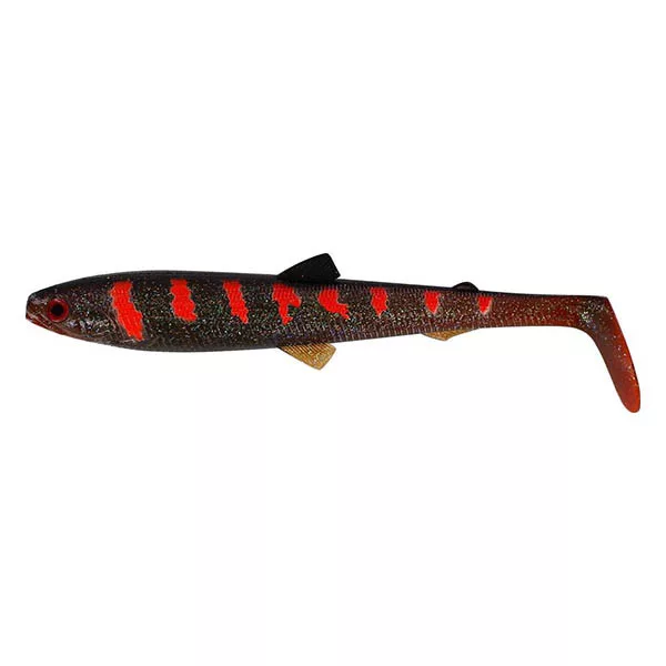 WESTIN BullTeez Shadtail 18cm 53g Motoroil Blood 1ks Plastová nástraha