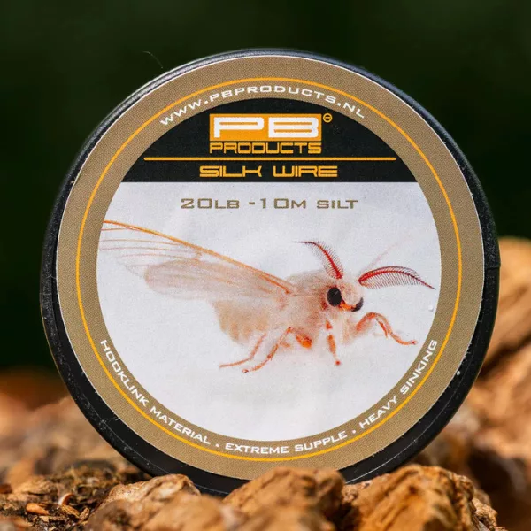 PB Products Silk Wire Silt 20lb 10m Pletená Návazcová šňůra bez povlaku