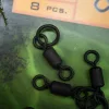 PB Products Ring Swivel 8 Obratlík s kovovým kroužkem 8ks