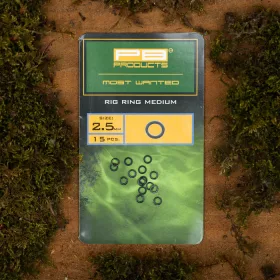 PB Products Rig Rings 2,5mm - 3,7mm M Fémkarika 15db