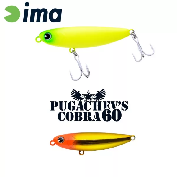 Ima Pugachevs Cobra 60 6cm 6gr 107 OH Gold Wobler