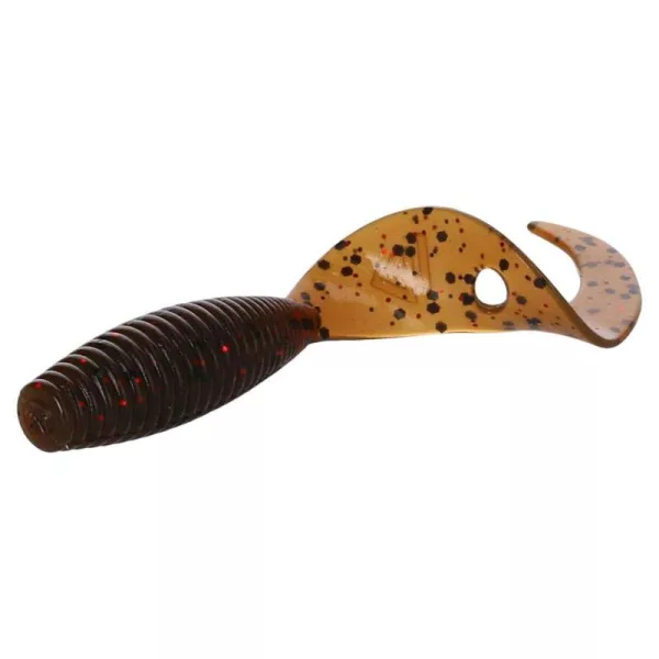 Mikado Twister 64mm Hnědá Pumpkin Gumová Nástraha 6ks