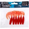 Mikado Twister 64mm Červená Gumová Nástraha 6ks