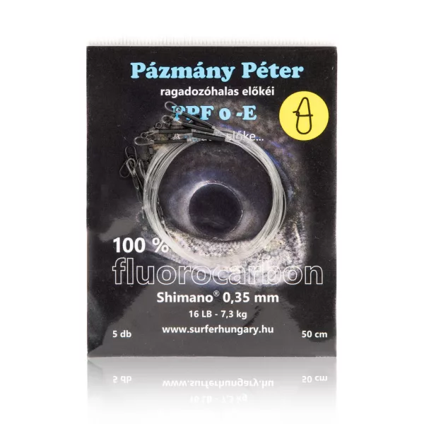 Pázmány Péter Shimano 100% Fluorocarbon Přívlačový návazec 0,35mm 50cm (PPF0-50S)