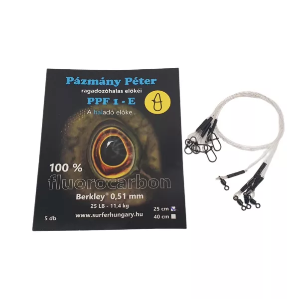 Pázmány Péter Berkley 100% Fluorocarbon Vláčecí návazec 0,51mm 25cm