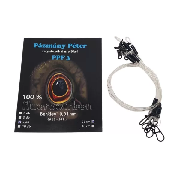 Pázmány Péter Berkley 100% Fluorocarbon Přívlačový návazec 0,91mm 25cm