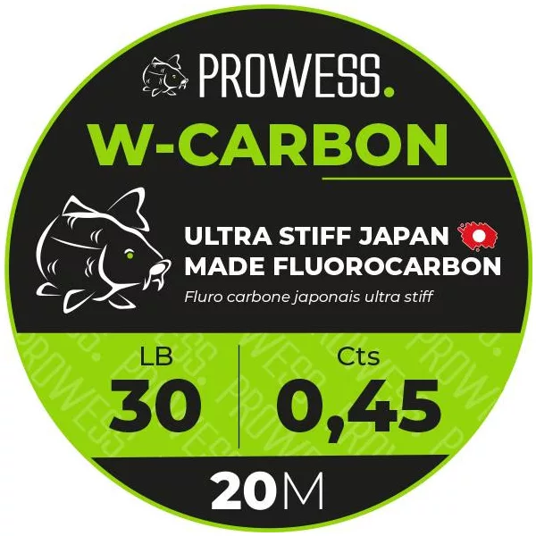 Prowess W-Carbon 20m 0,60mm Návazcový vlasec na kapry