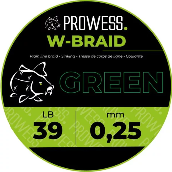 Prowess W-BRAID Pletená hlavní šňůra 0,25mm