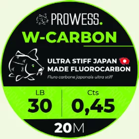   Prowess W-CARBON 0,60mm Fluorocarbonový vlasec / Návazcový vlasec na boilies