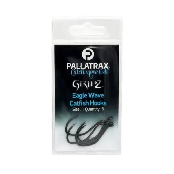 Pallatrax Gripz Catfish Hooks 1/0 Očko, Bezprotihrotový sumcový háček 5ks