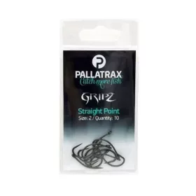   Pallatrax Gripz Straight Point 10 Očkový, Bezprotihrotový Kaprový Háček 10ks