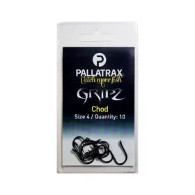   Pallatrax Gripz Chod Hooks 8 Očka, kaprařský háček bez protihrotu 10ks
