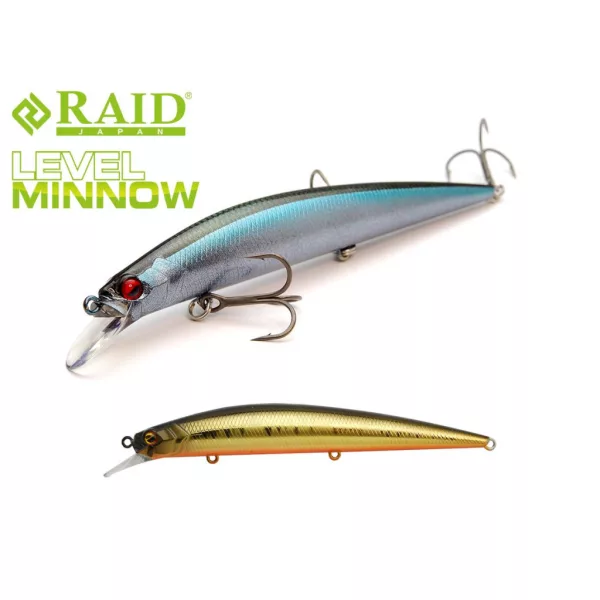 Raid Level Minnow 12,5cm 14gr 004 Real Kinkuro Wobler