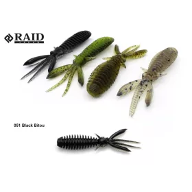   Raid Egubug 6,3cm 051 Black Bitou Nástraha imitace brouka 8ks