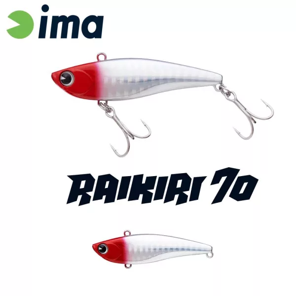 Ima Raikiri Vibration 70 7cm 15gr 001 Červená hlava Wobler