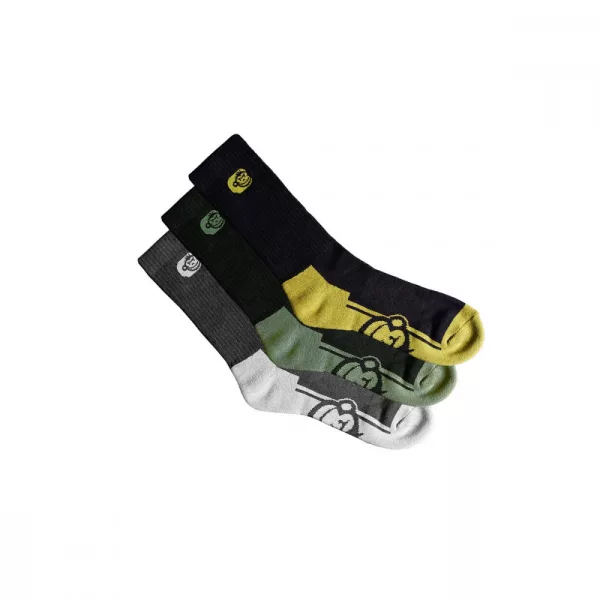 RIDGEMONKEY APEAREL CREW SOCKS 3 PACK SIZE 6-9 PONOŽKY - Ponožky - Podzimní, Zimní oblečení