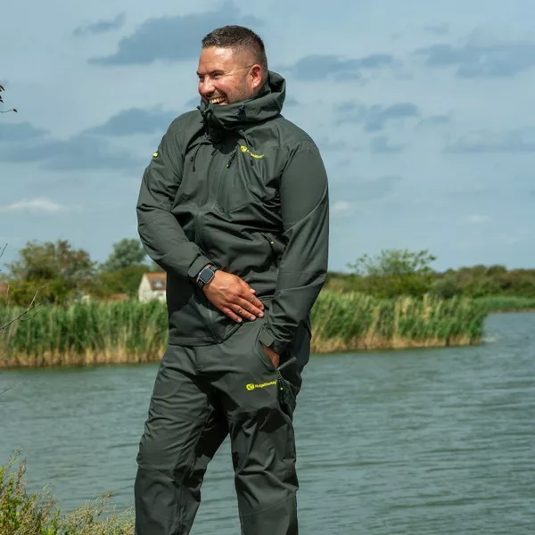 Ridgemonkey Apearel Thermapro Waterproof Shell Trousers Green Nepromokavé kalhoty 2XL