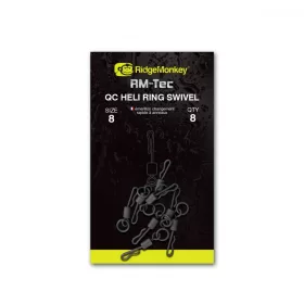   Ridgemonkey Rm-Tec Quick Change Heli Ring Swivel Size8 Rychlovýměnný obratlík 8ks