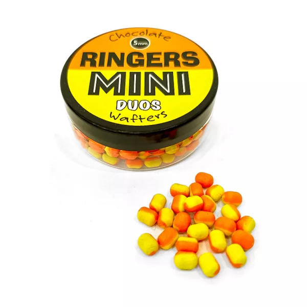 Ringers Mini Duos Oranžovo-žlutá Čokoláda 3x7mm Wafters 30gr