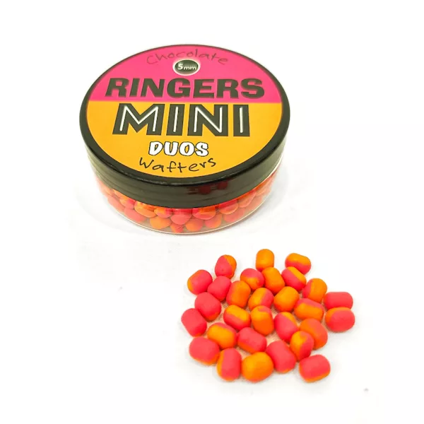 Ringers Mini Duos Orange-Pink Čokoláda 3x7mm Wafters 30gr