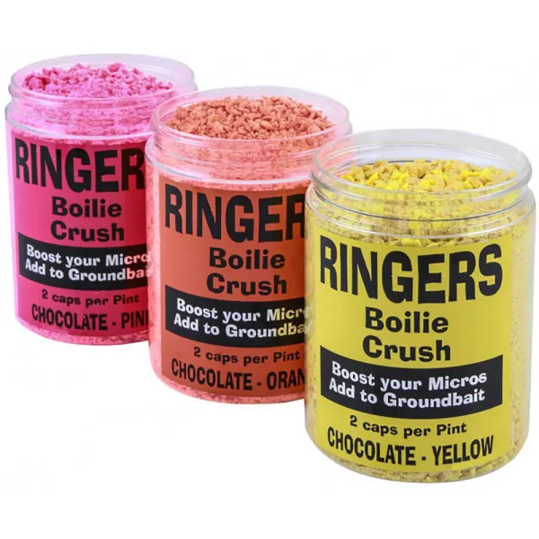 Ringers Boilie Crush Růžová Mletá Bojli 300ml