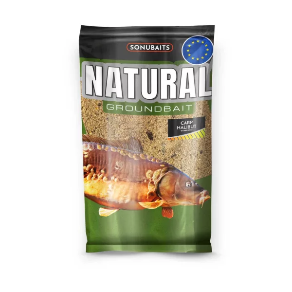 Sonubaits Natural Carp Halibut Krmítková směs 1kg