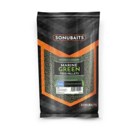 Sonubaits Marine Green Feed 6mm Krmné Pelety 900gr