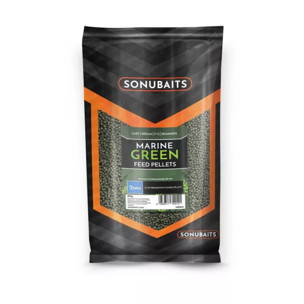Sonubaits Marine Green Feed 6mm Krmné Pelety 900gr