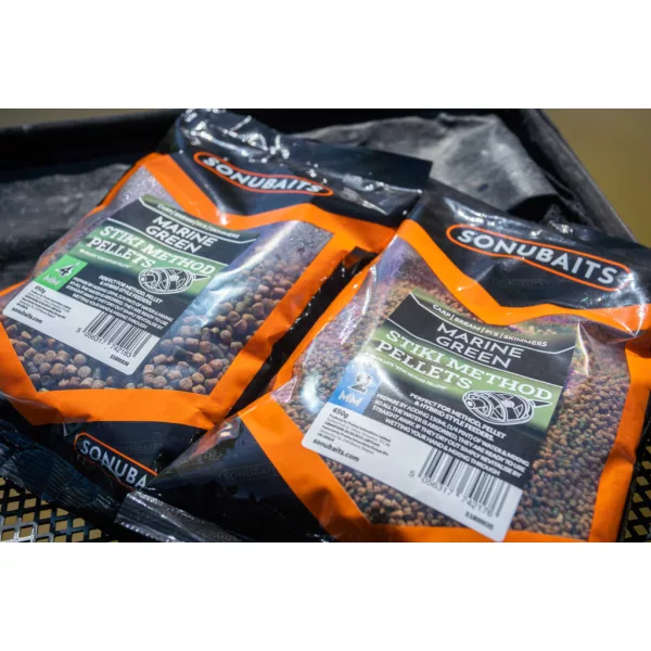 Sonubaits Stiki Method Pellets Mořská Zelená 4mm Krmné Pelety 650gr