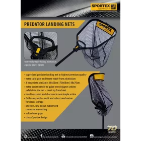 Sportex Predator Gumový podběrák 60x50cm
