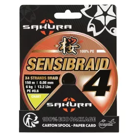   Sakura Sensibraid X4 Chart 0,08mm 150m Pletená hlavní šňůra