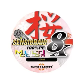   Sakura Sensibraid 8x Multicolor 0,30mm 300m Pletená Hlavní Šňůra