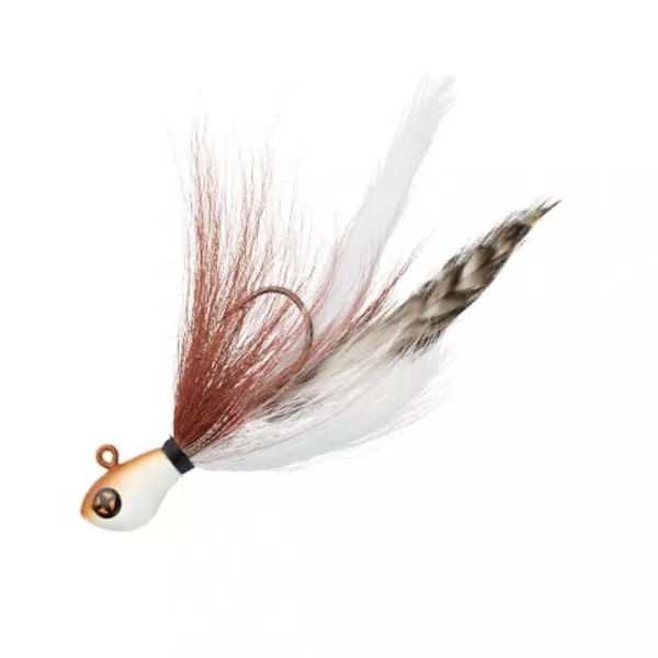 Sakura - R JIG BUCKTAIL 14 G - BS (Brown Shad) - Péřová JIG hlava