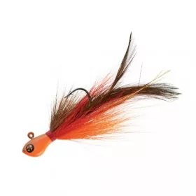   Sakura - R JIG BUCKTAIL 21G - FT (Ohnivé napětí) - Pírková JIG hlavička