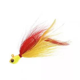   Sakura - R JIG BUCKTAIL 21G - RT (Červené trauma) - Pírková JIG hlavička